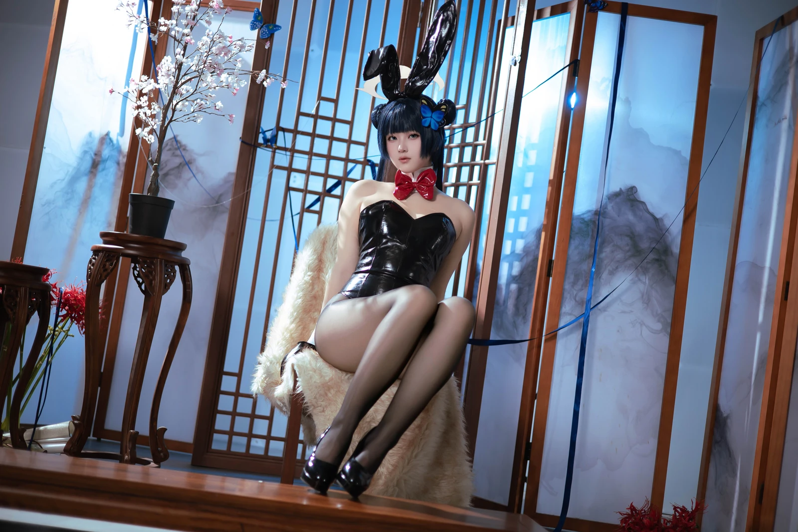 屿鱼 蔚蓝档案 龙华妃咲 兔女郎 40P-COS世界